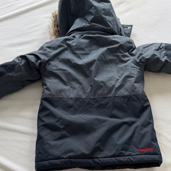 OshKosh B'gosh Charcoal and Scarlet Hooded Jacket - Picture 12 of 12
